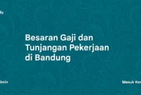 Besaran Gaji dan Tunjangan Pekerjaan di Bandung