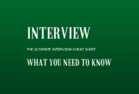 Interview Preparation Tips The Ultimate Interview Cheat Sheet What You Need to Know