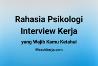 Rahasia Psikologi Interview Kerja