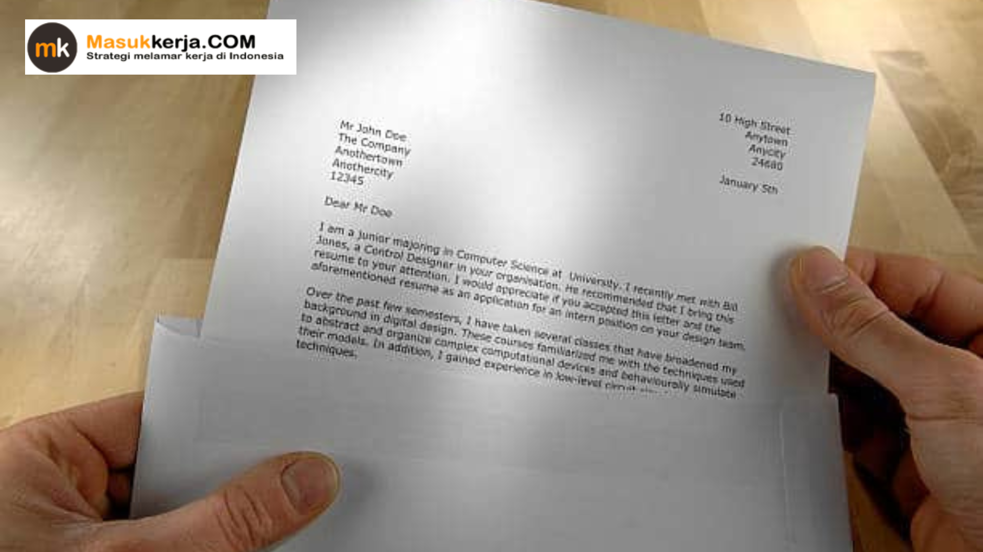 cara membuat surat lamaran kerja tulis tangan
