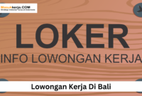 Lowongan Kerja Di Bali