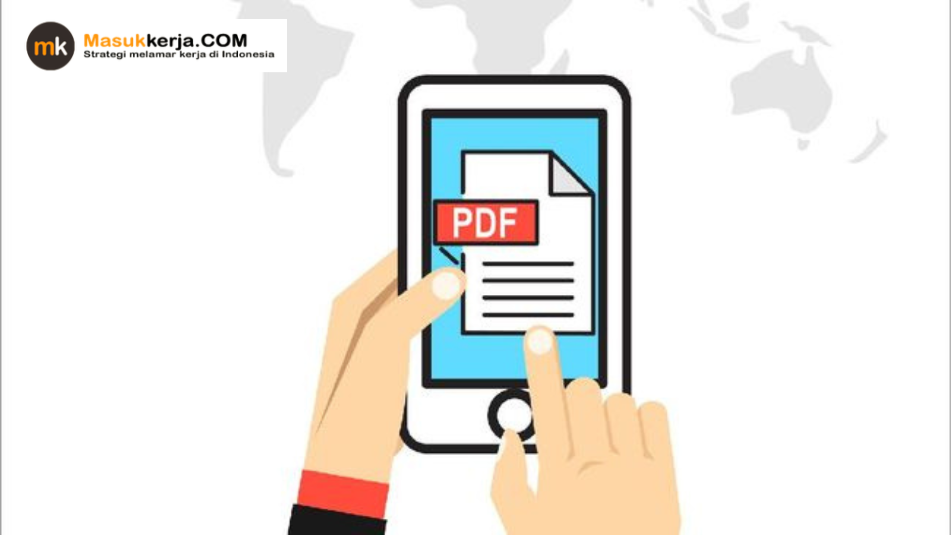 cara membuat lamaran kerja pdf lewat hp