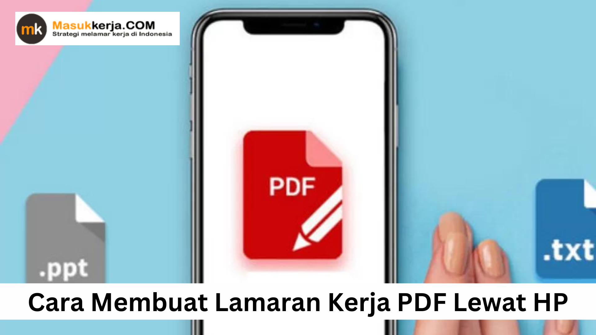 Cara Membuat Lamaran Kerja PDF Lewat HP